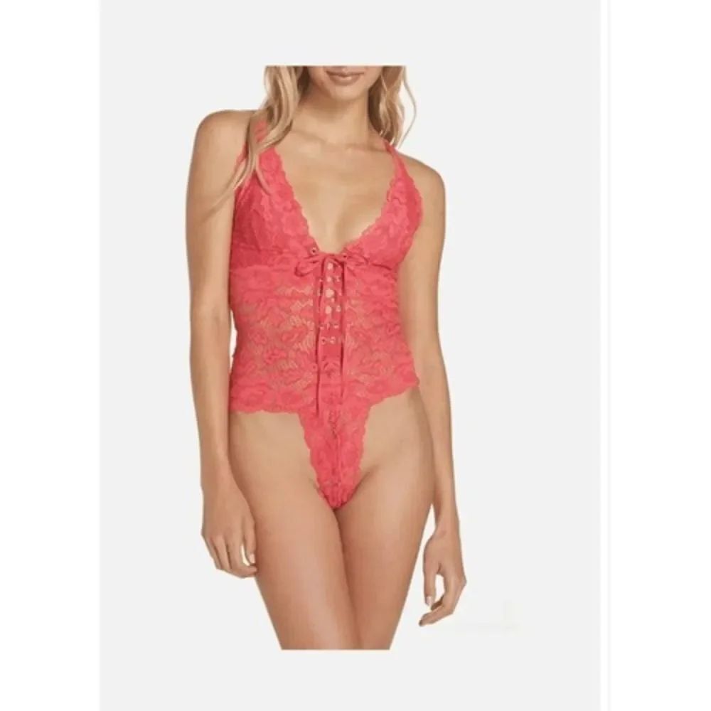 Free People Gazey Eyes Lace Bodysuit